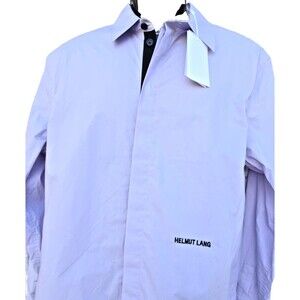 Helmut Lang Formal Dress Shirt - Size M - 100% Cotton Men's Lilac Designer Shirt